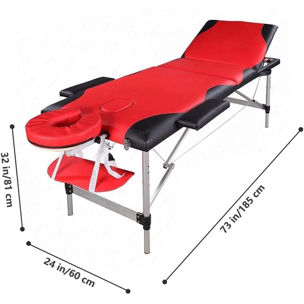 Beauty Salon Folding Aluminum Tube Spa Massage Table
